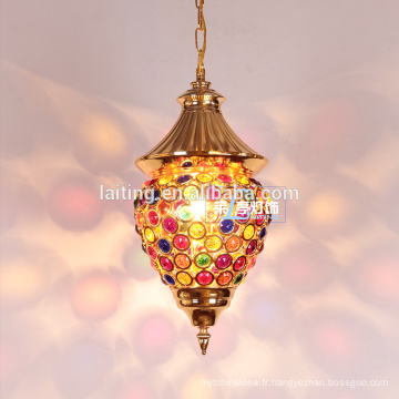 Lampe d&#39;éclairage tiffiany lustre en cristal marocain Latern